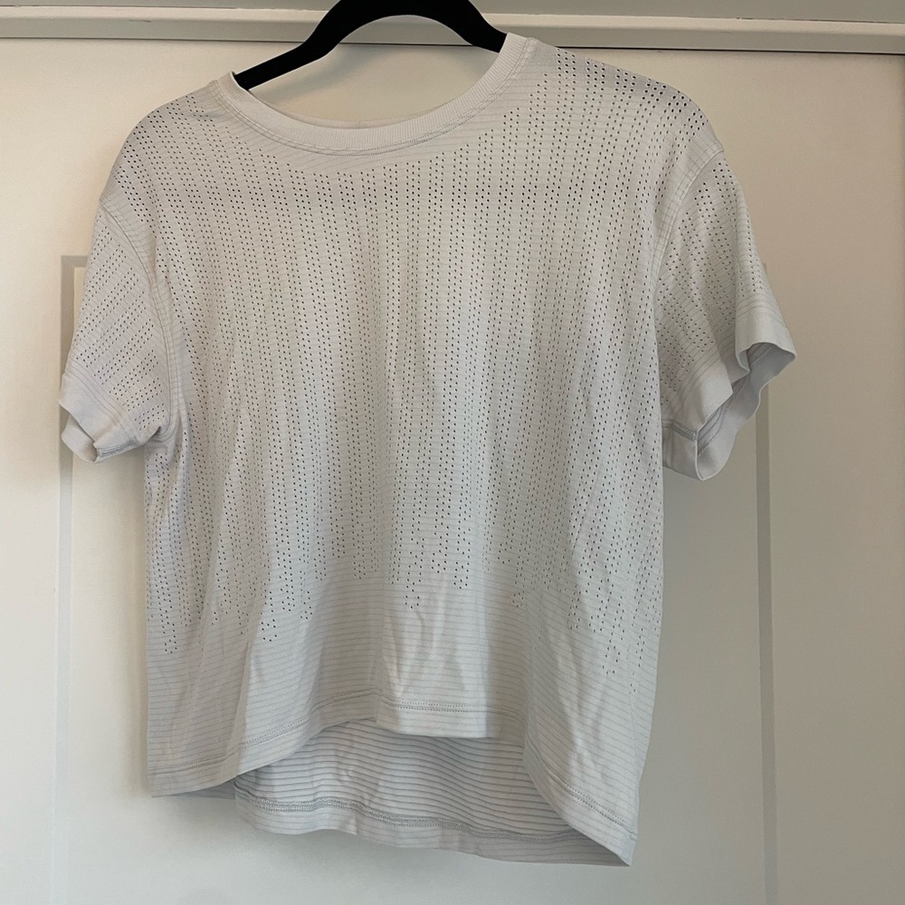 Lululemon White Short Sleeve